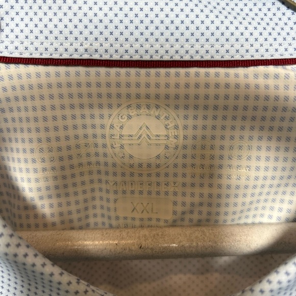 Blue Casual Button Down Shirt with Relaxed Fit - Picture 3 of 3